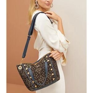 Hammitt Daniel Medium Antique Atelier Tapestry Satchel Crossbody